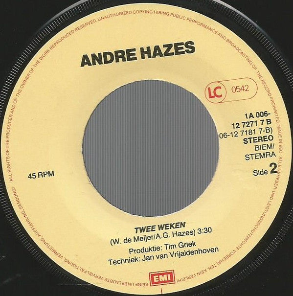André Hazes : Buona Sera / Oh Marie (7", Single)
