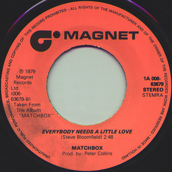 Matchbox (3) : Buzz Buzz A Diddle It (7", Single)