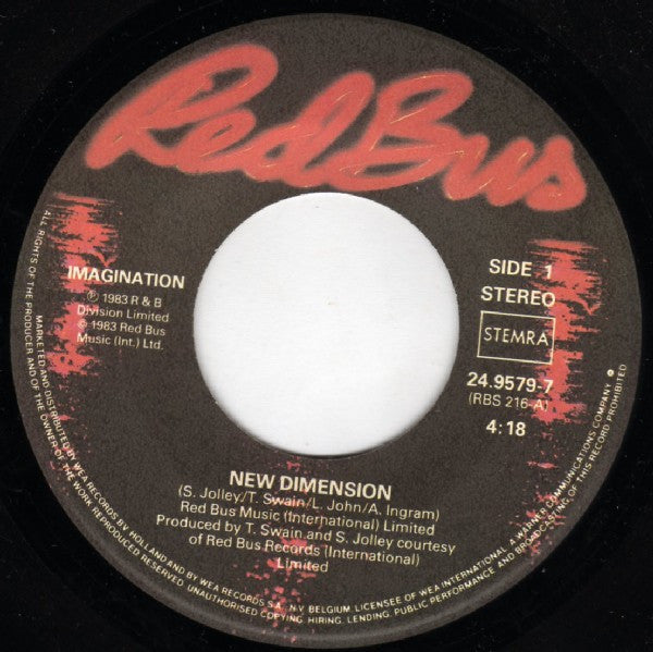 Imagination : New Dimension (7", Single)