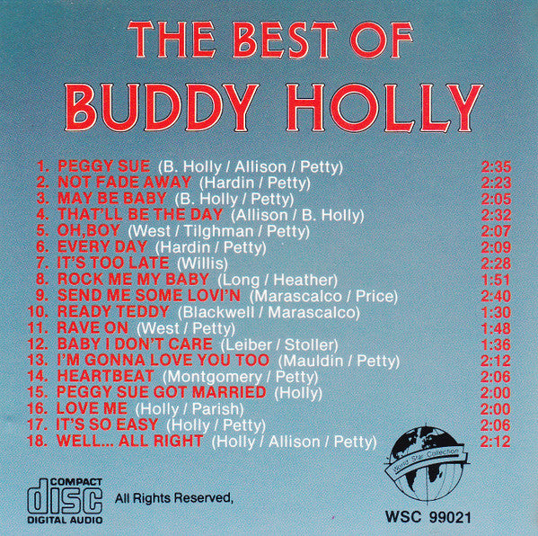 Buddy Holly : The Best Of Buddy Holly (CD, Comp, RE)