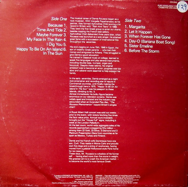 Demis Roussos : Demis Roussos Magic (LP, RE)