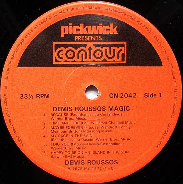 Demis Roussos : Demis Roussos Magic (LP, RE)