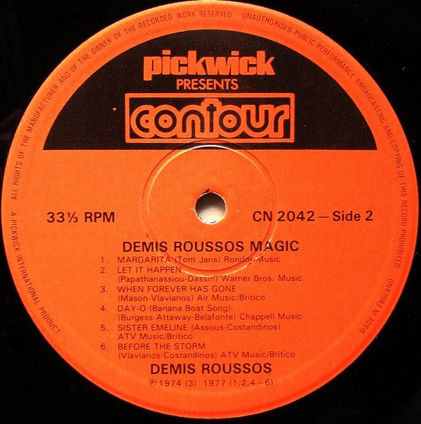 Demis Roussos : Demis Roussos Magic (LP, RE)