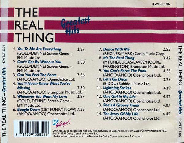 The Real Thing : Greatest Hits (CD, Comp)