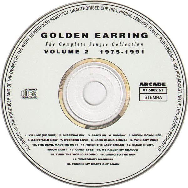 Golden Earring : The Complete Single Collection Volume 2 1975-1991 (CD, Comp)