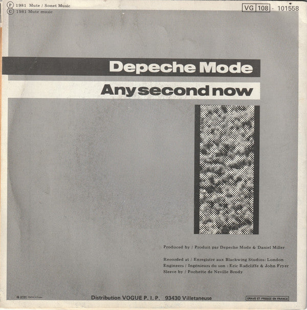 Depeche Mode : Just Can't Get Enough (7", Single, Mou)