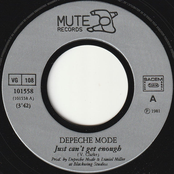 Depeche Mode : Just Can't Get Enough (7", Single, Mou)