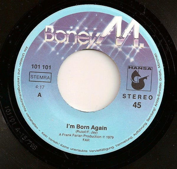 Boney M. : I'm Born Again / Bahama Mama (7", Single)