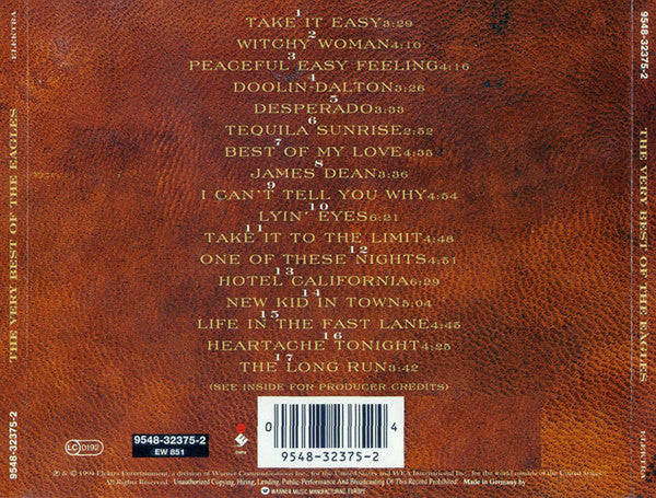 Eagles : The Very Best Of The Eagles (CD, Comp)