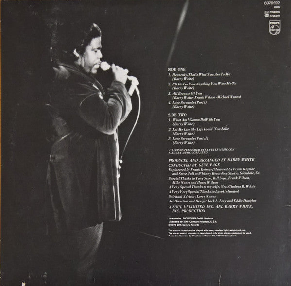 Barry White : Just Another Way To Say I Love You (LP, Album)