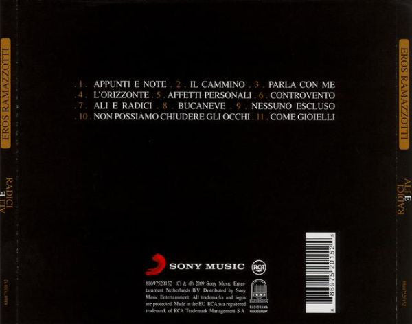 Eros Ramazzotti : Ali E Radici (CD, Album)