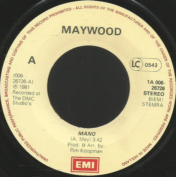 Maywood : Mano (7", Single)