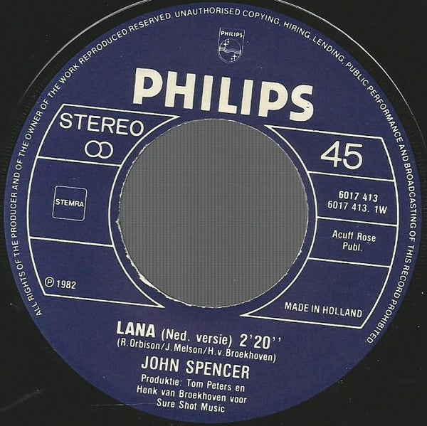 John Spencer : Lana (7", Single)