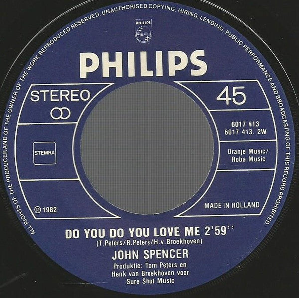 John Spencer : Lana (7", Single)