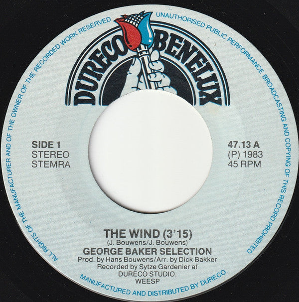 George Baker Selection : The Wind (Ay, Ay, Ay, Maria) (7", Single)