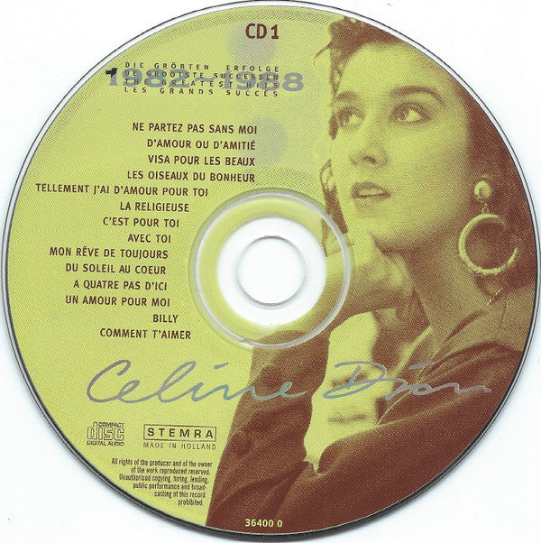 Céline Dion : Die Größten Erfolge / De Grootste Successen / The Greatest Hits / Les Grands Succès 1982-1988 (2xCD, Comp)