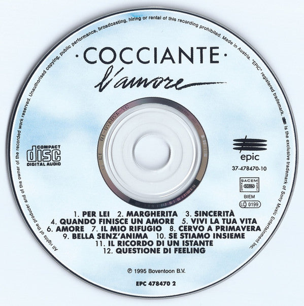 Riccardo Cocciante : L'Amore (CD, Comp)