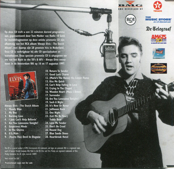 Elvis Presley : Back To The 50's & 60's (CD, Single, Promo)
