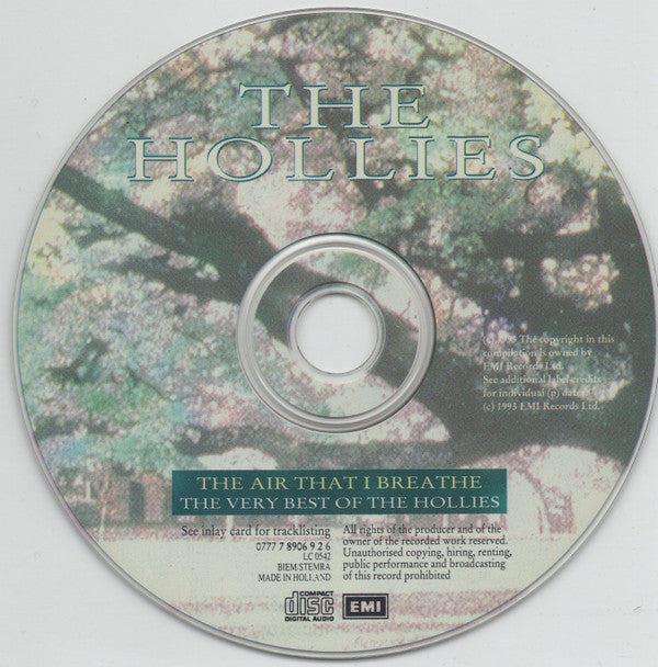 The Hollies : The Air That I Breathe - The Very Best Of The Hollies (CD, Comp, RE)