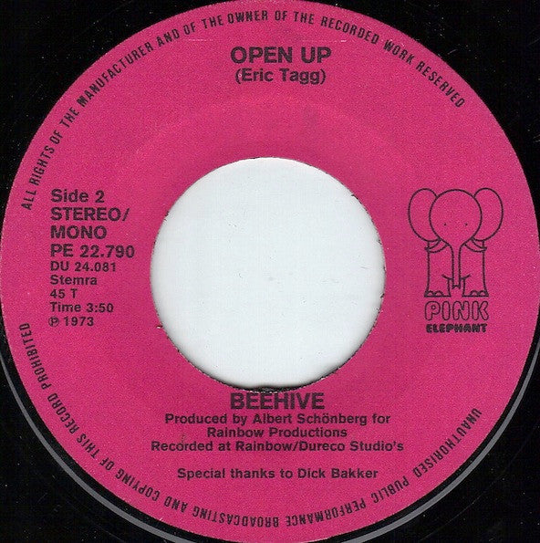 Beehive : Music Is Music / Open Up (7", Single)