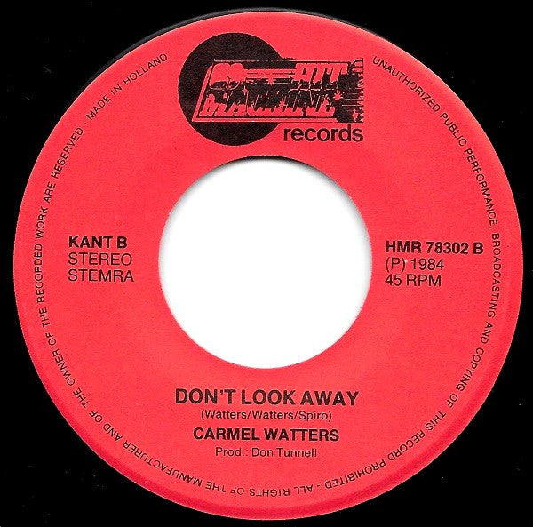 Carmel Watters : Smile For The Camera (7", Single)