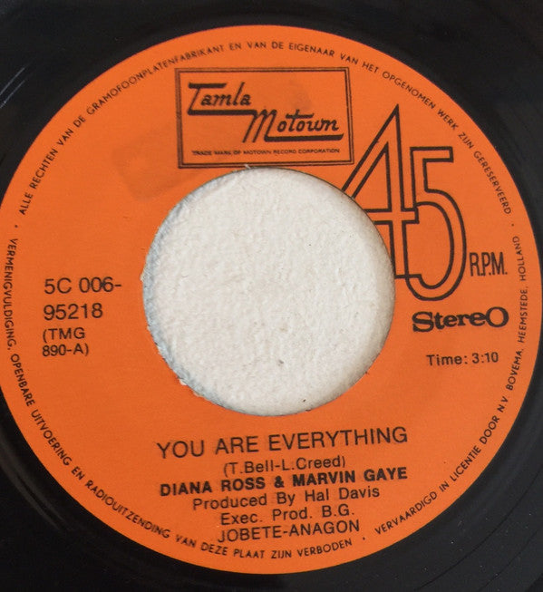 Diana Ross & Marvin Gaye : You Are Everything / Include Me In Your Life (7", Single)