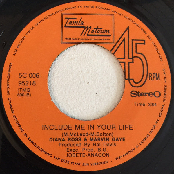 Diana Ross & Marvin Gaye : You Are Everything / Include Me In Your Life (7", Single)