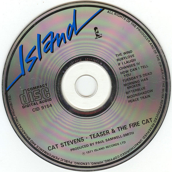 Cat Stevens : Teaser And The Firecat (CD, Album, RE)