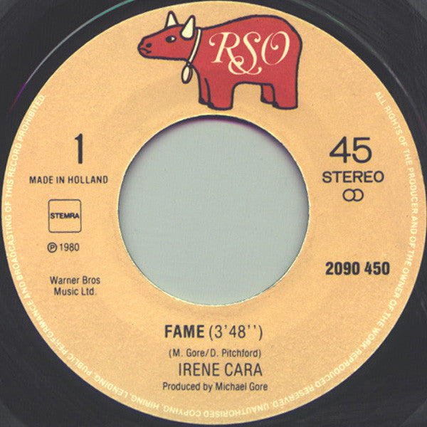 Irene Cara : Fame (7", Single)