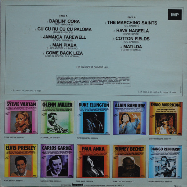 Harry Belafonte : Harry Belafonte (LP, Album, RE)