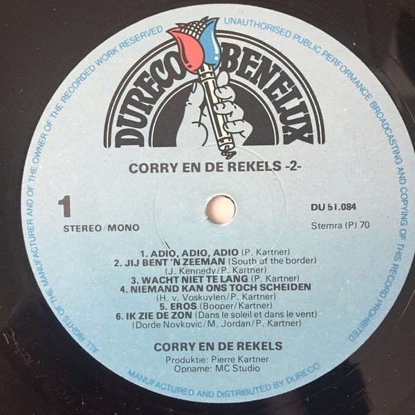 Corry En De Rekels : Corry En De Rekels 2 (LP, Album, Mono, M/Print, RE)