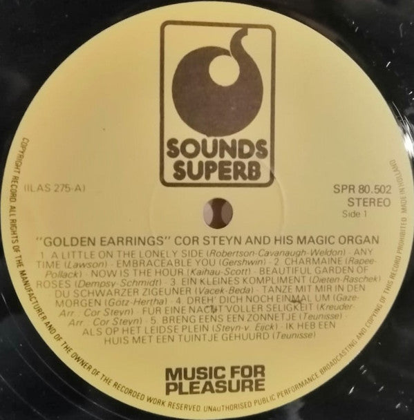 Cor Steyn : Golden Earrings (LP, Album)