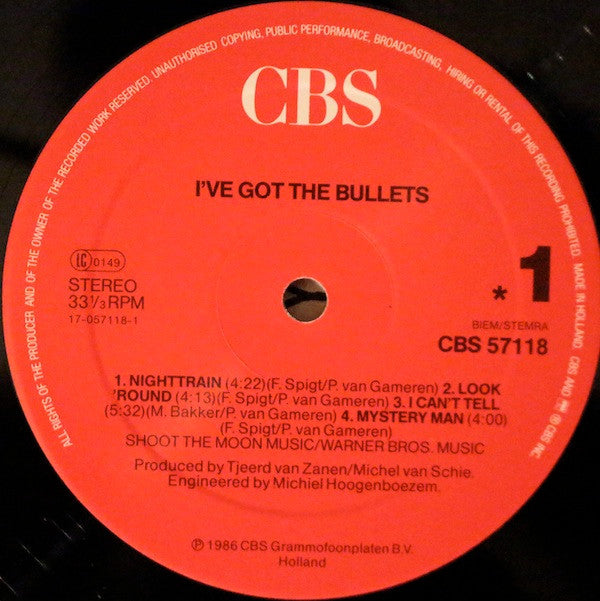 I've Got The Bullets : I've Got The Bullets (LP, Album)