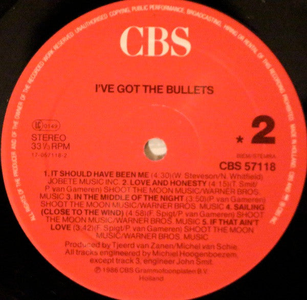 I've Got The Bullets : I've Got The Bullets (LP, Album)