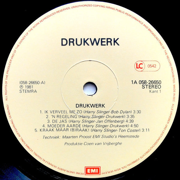 Drukwerk : Drukwerk (LP, Album)