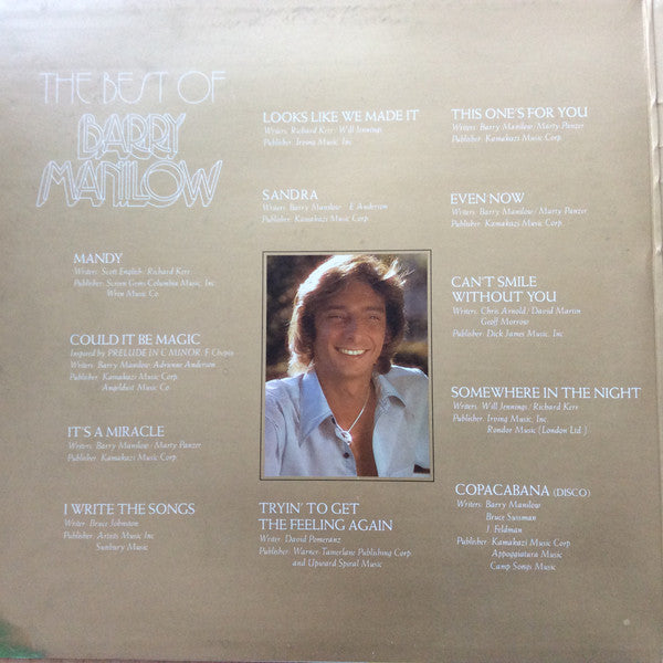 Barry Manilow : The Best Of Barry Manilow (LP, Comp, Gat)