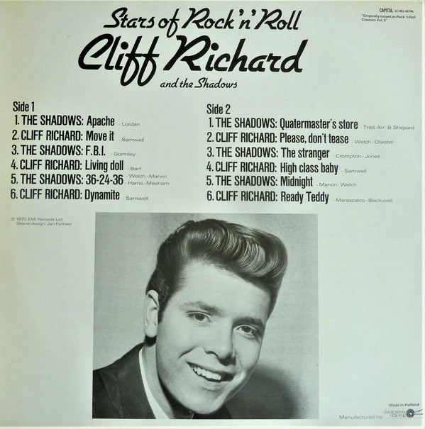 Cliff Richard And The Shadows* : Stars Of Rock 'n' Roll (LP, Comp)