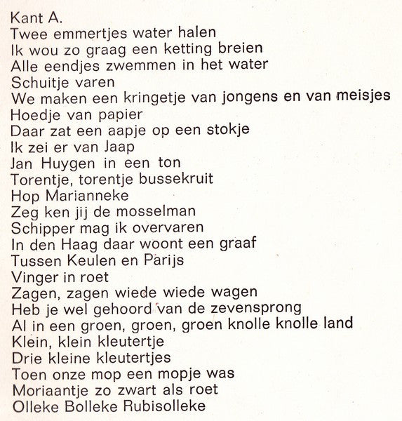Groot Kinderkoor O.l.v. Gert Naghtegaal : Zing Mee (47 Zing- En Speelliedjes) (LP)
