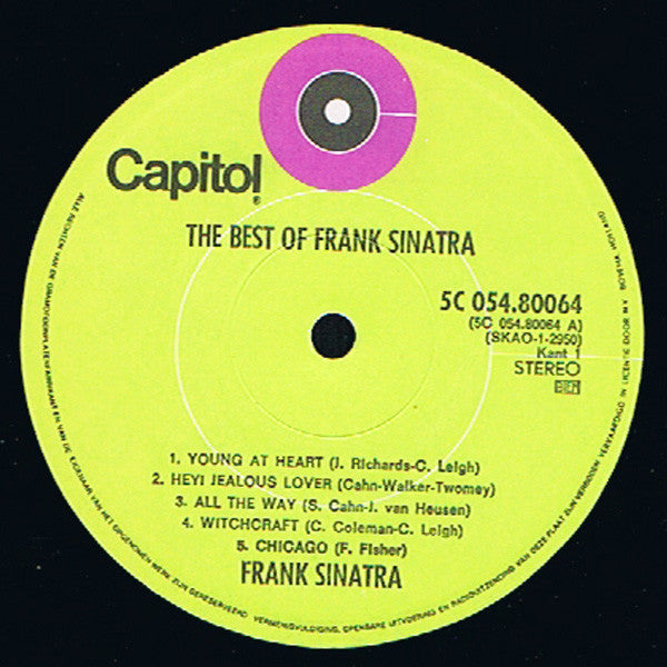 Frank Sinatra : The Best Of Frank Sinatra (LP, Comp)