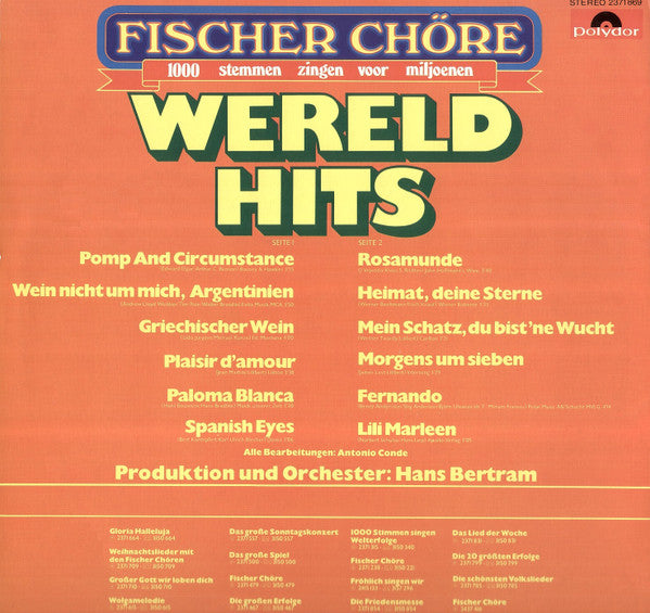 Fischer Chöre : Wereld Hits (LP, Album)