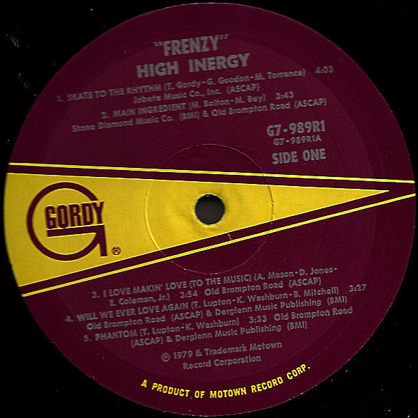High Inergy : Frenzy (LP, Album)