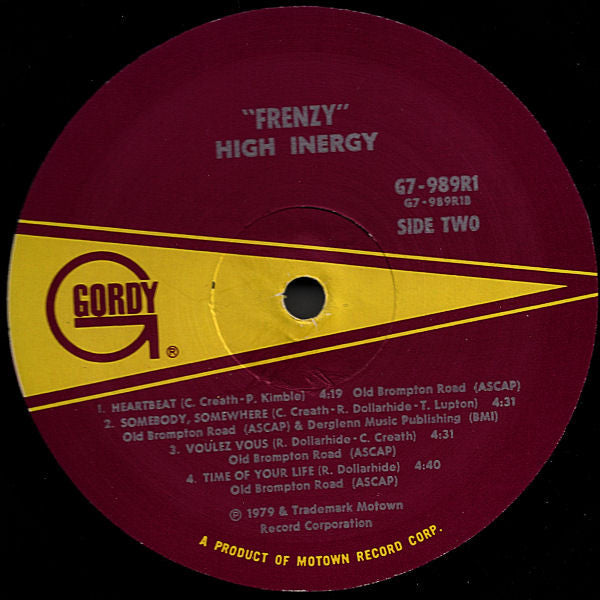 High Inergy : Frenzy (LP, Album)