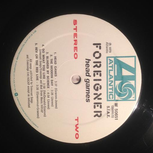 Foreigner : Head Games (LP, Album)