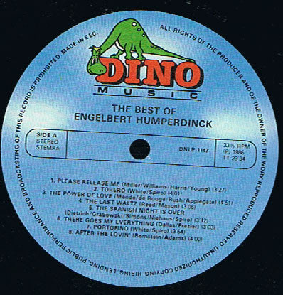 Engelbert Humperdinck : The Best Of (LP, Comp, Gat)