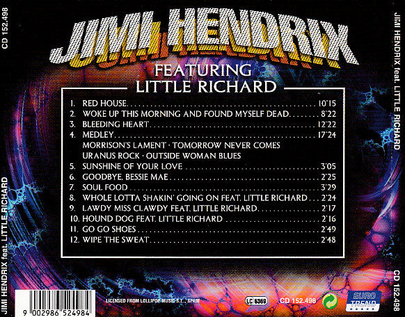 Jimi Hendrix Featuring Little Richard : Jimi Hendrix Featuring Little Richard (CD, Comp)