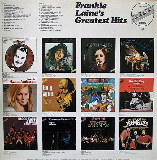 Frankie Laine : Frankie Laine's Greatest Hits (LP, Comp, RE)