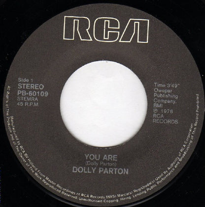 Dolly Parton : You Are (7", Single)