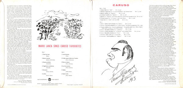 Mario Lanza, Enrico Caruso : Mario Lanza Sings Caruso Favourites / From The Best Of Caruso (2xLP, Comp, Mono)