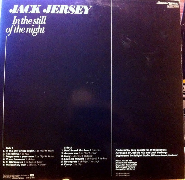 Jack Jersey : In The Still Of The Night (LP, Album, RE)