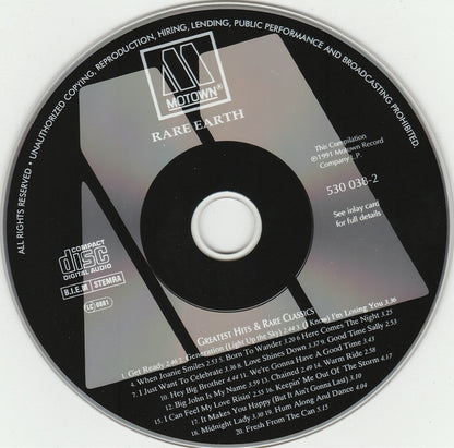 Rare Earth : Greatest Hits And Rare Classics (CD, Comp, RE, RM)